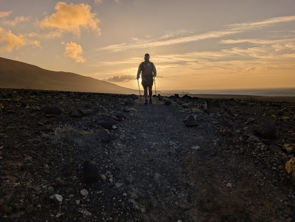 Sonnenaufgang an der Küste der Jandía Halbinsel