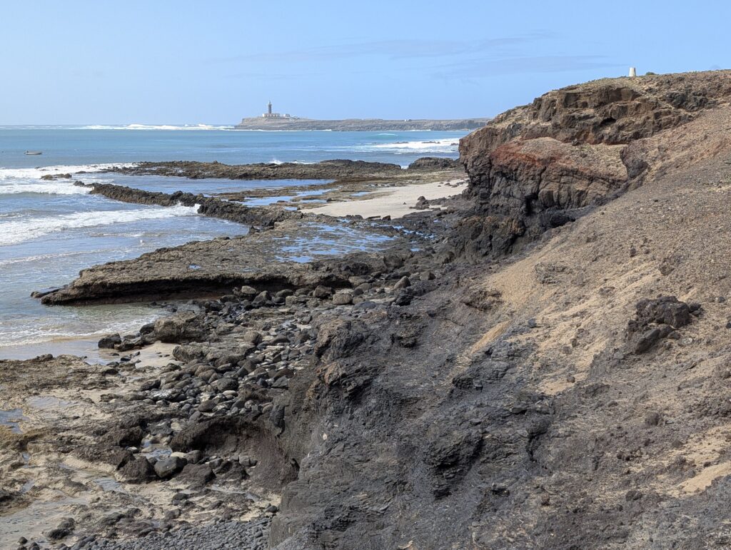 Letztes Stück des GR 131 auf Fuerteventura zum Faro de Jandía