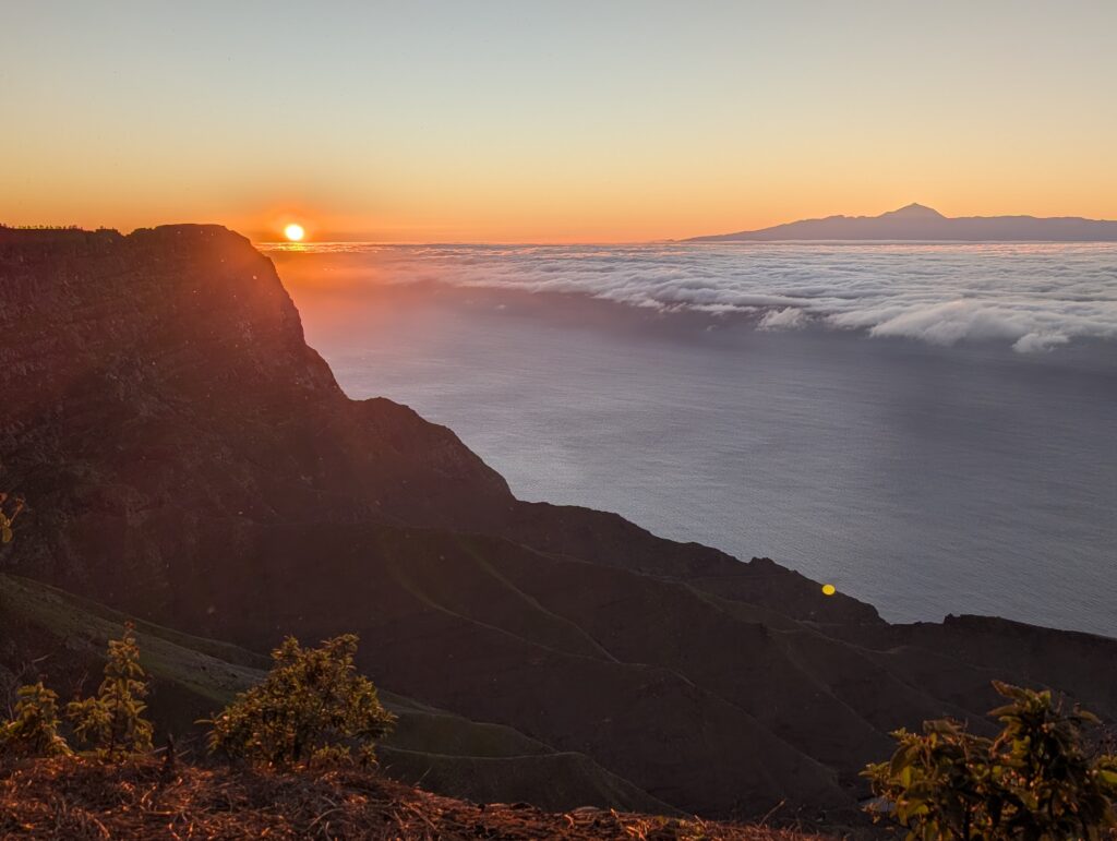 Sonnenuntergang mit Blick auf Teide