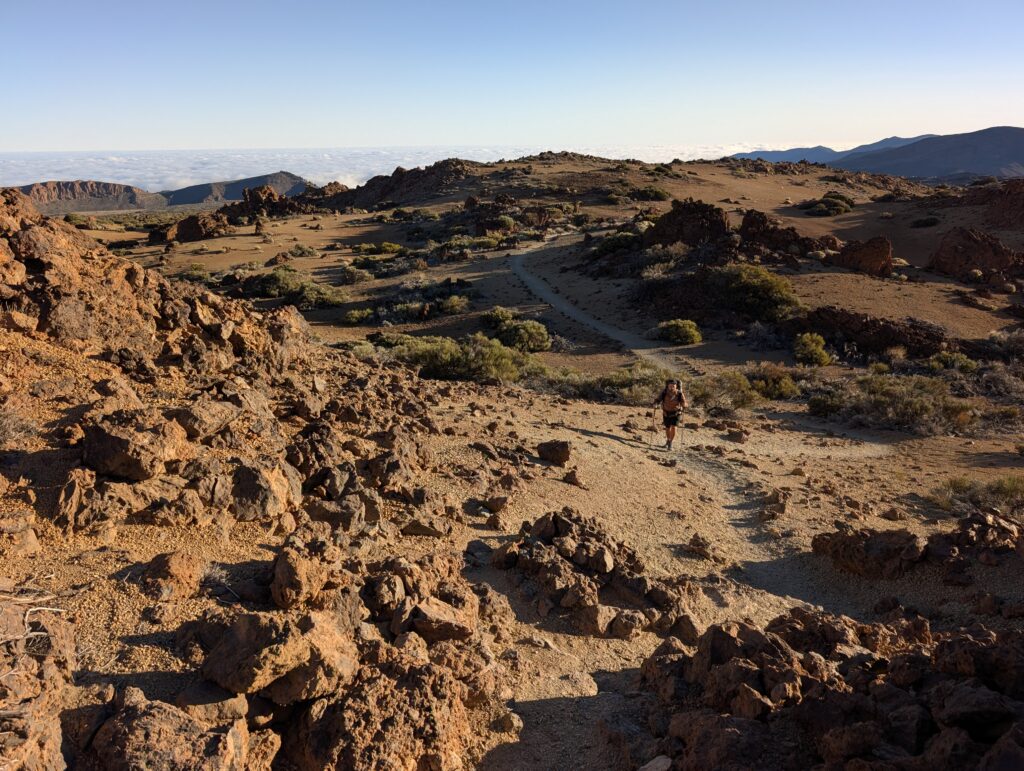 Morgendlicher Aufstieg zum Teide