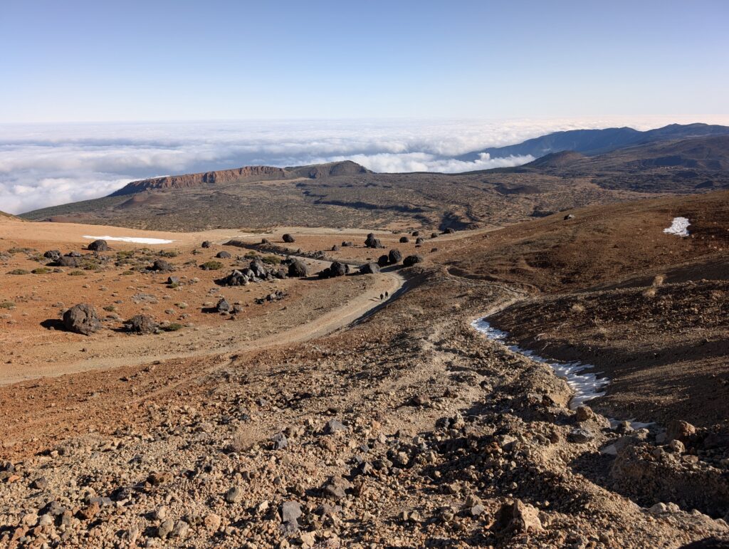 Blick auf die Huevos del Teide