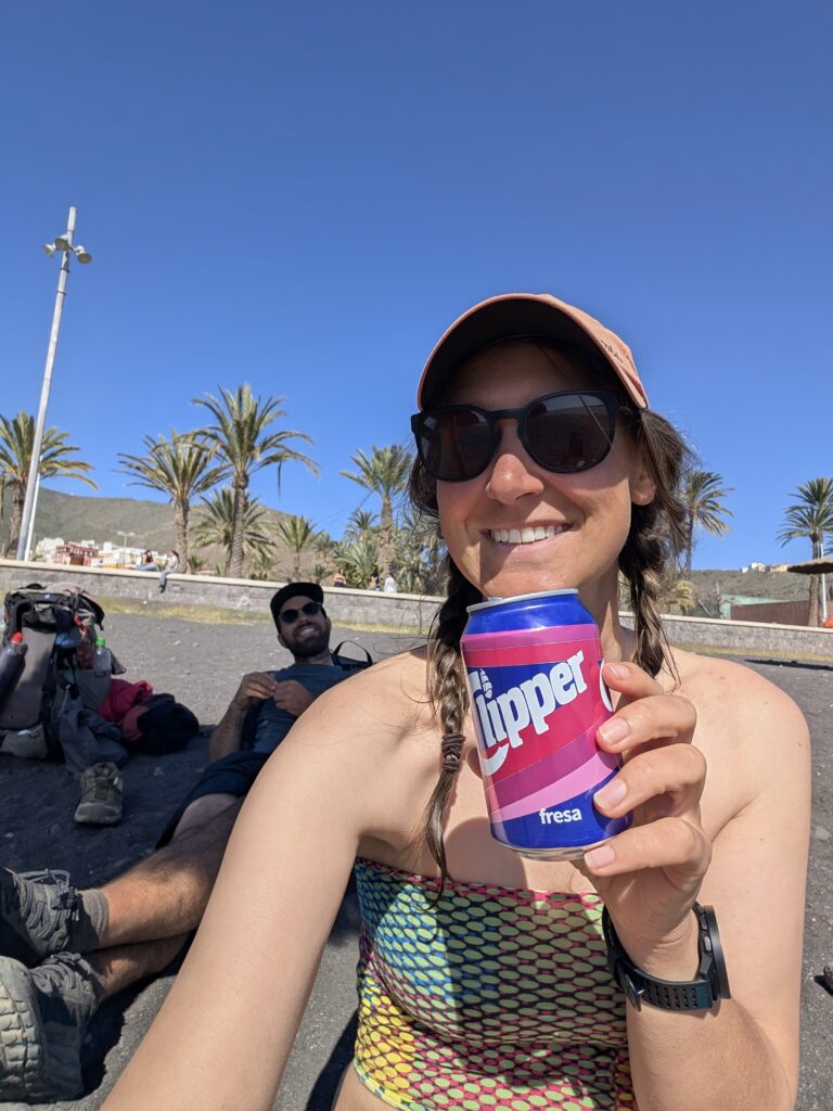 Zelebrieren am Strand von San Sebastián
