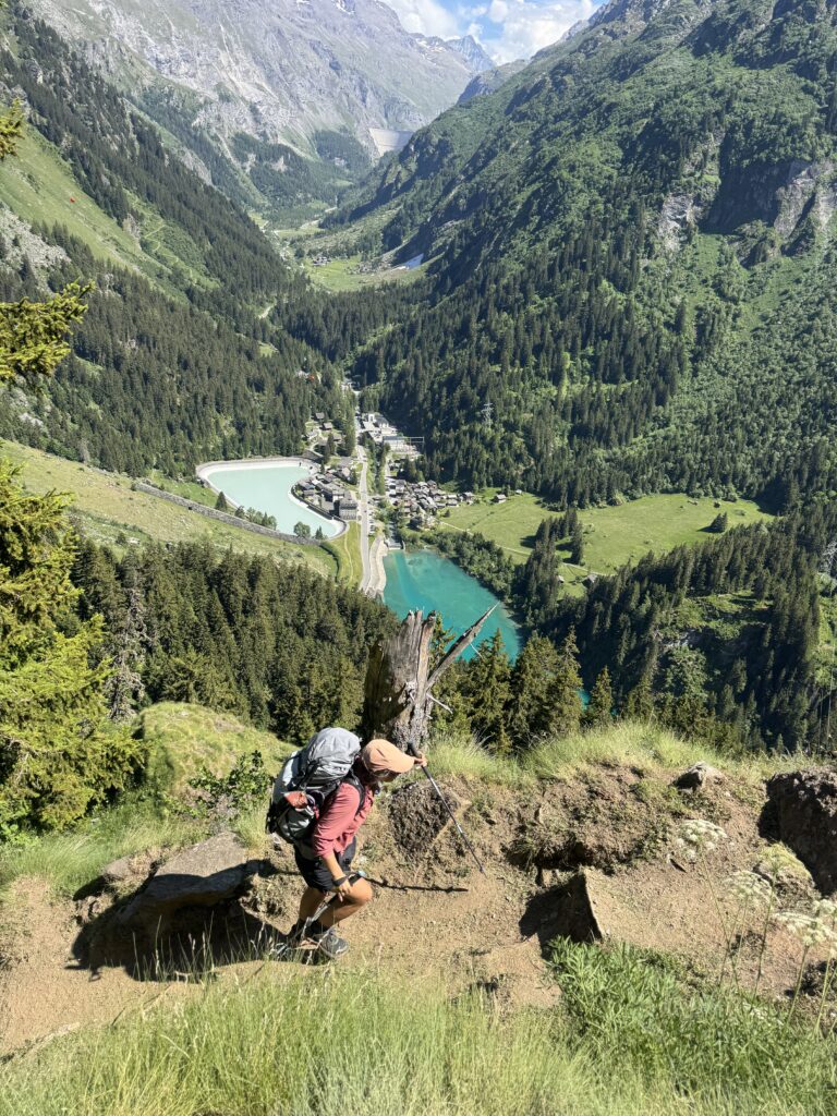 Aufstieg zum Lac de Louvie