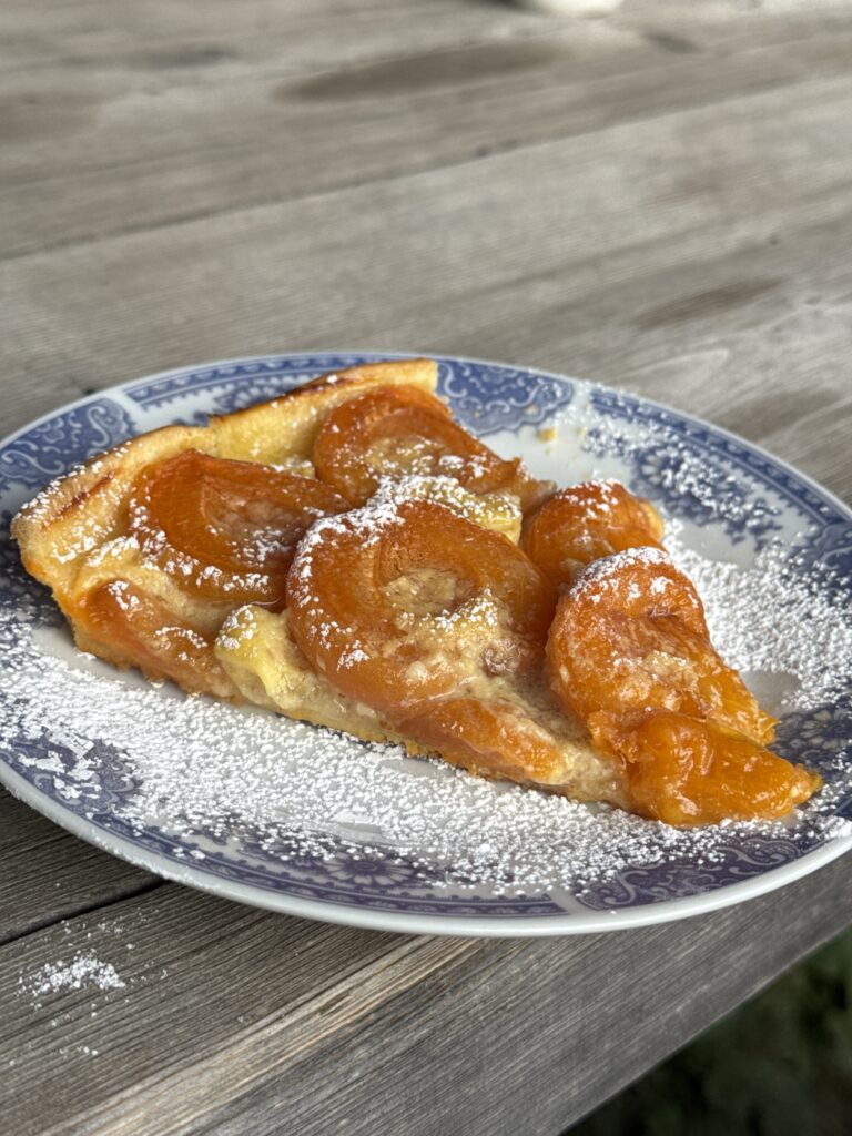 Aprikosenkuchen an der Buvette chez Léon
