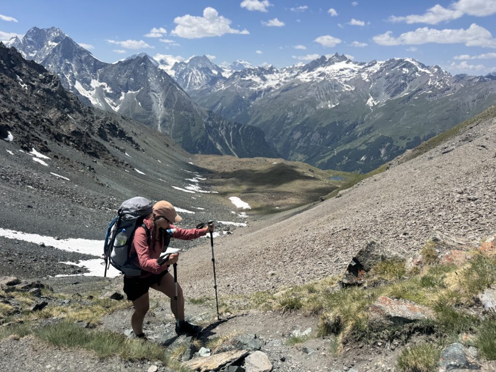 Aufstieg zum Col du Tsaté