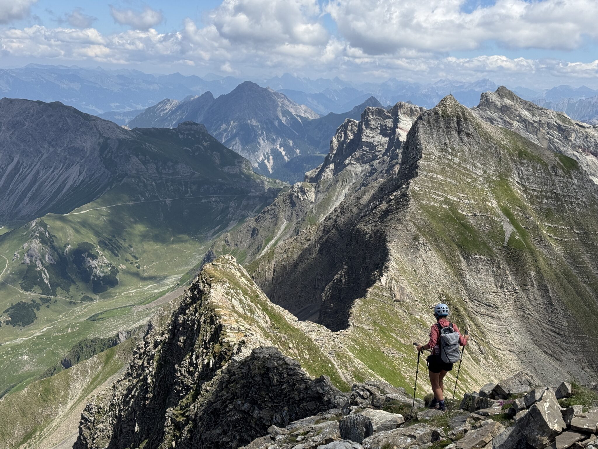 Abstieg von der Vorderen Grauspitze