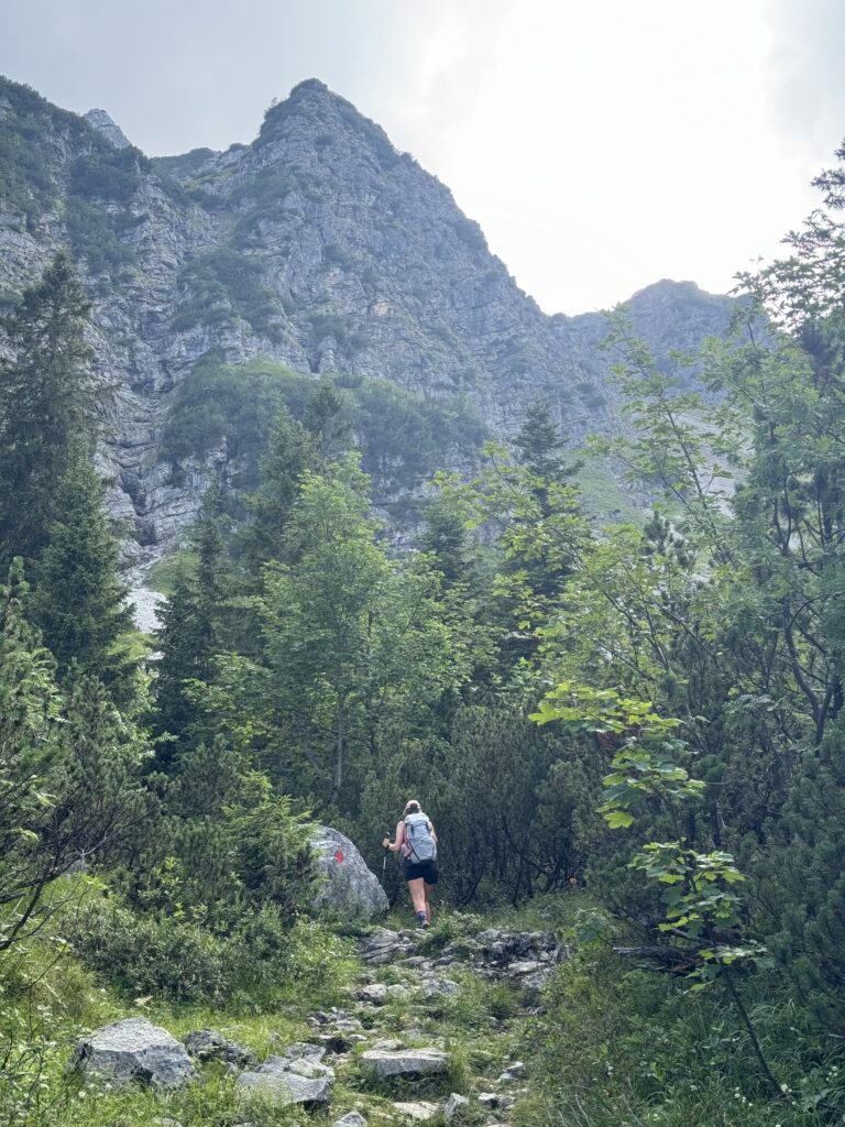 Aufstieg zur Hohe Kisten