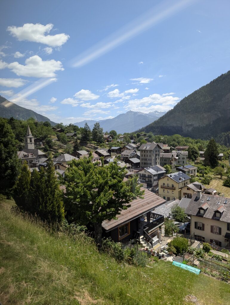Zugfahrt nach Vallorcine
