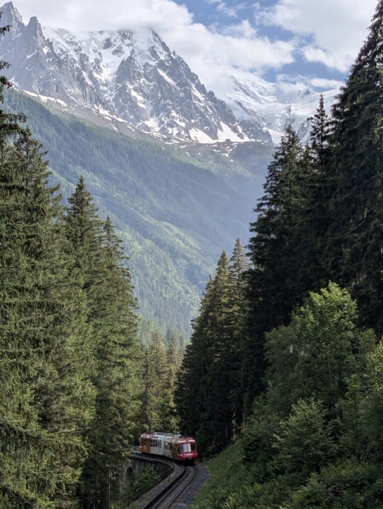 Zug nach Chamonix