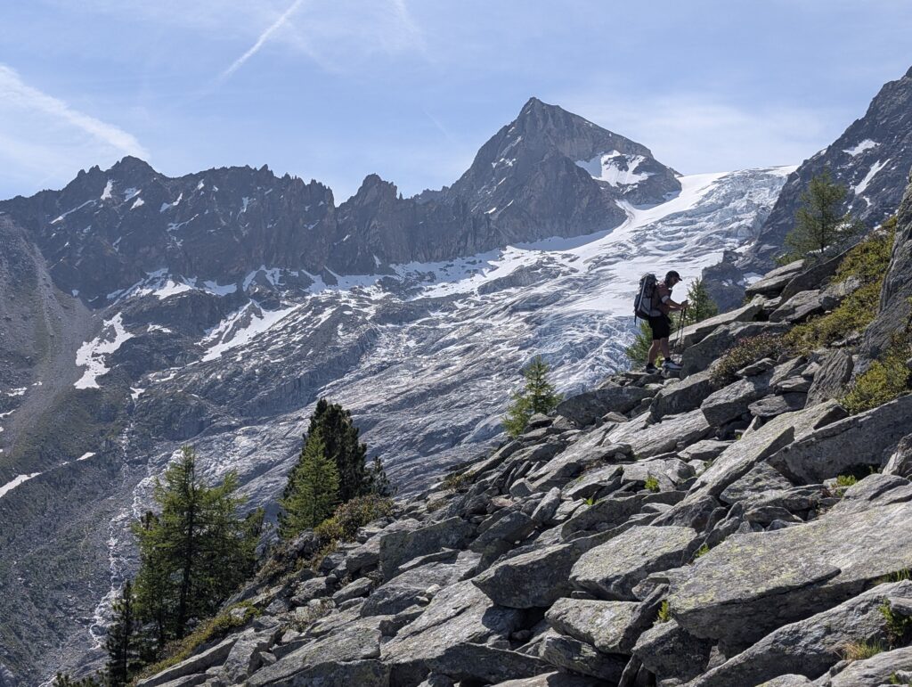 Blick auf den Glacier du Trient