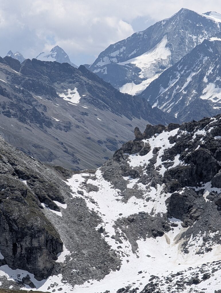 Blick auf das Col des Roux