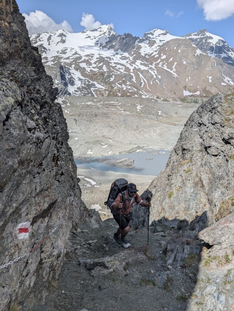 Aufstieg zum Col de Riedmatten
