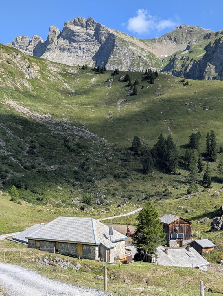Aufstieg durch Almengebiet