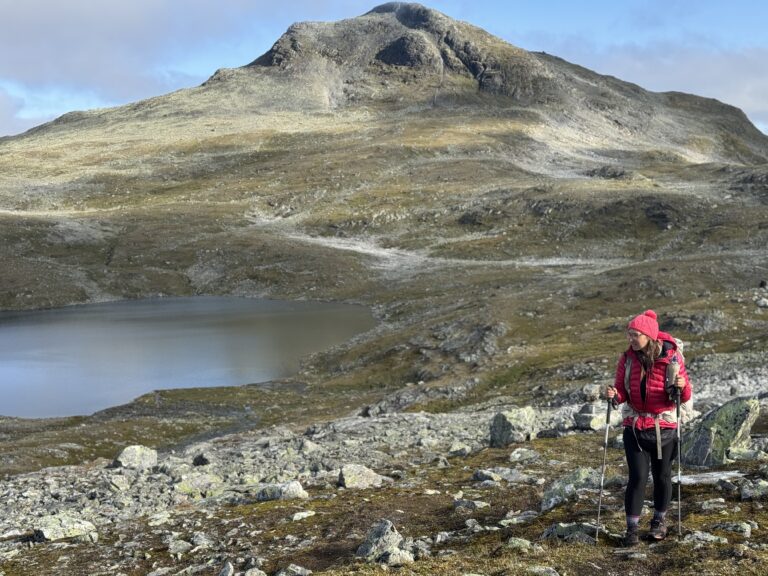 Rückblick auf Suletinden und Suleskartjerni See