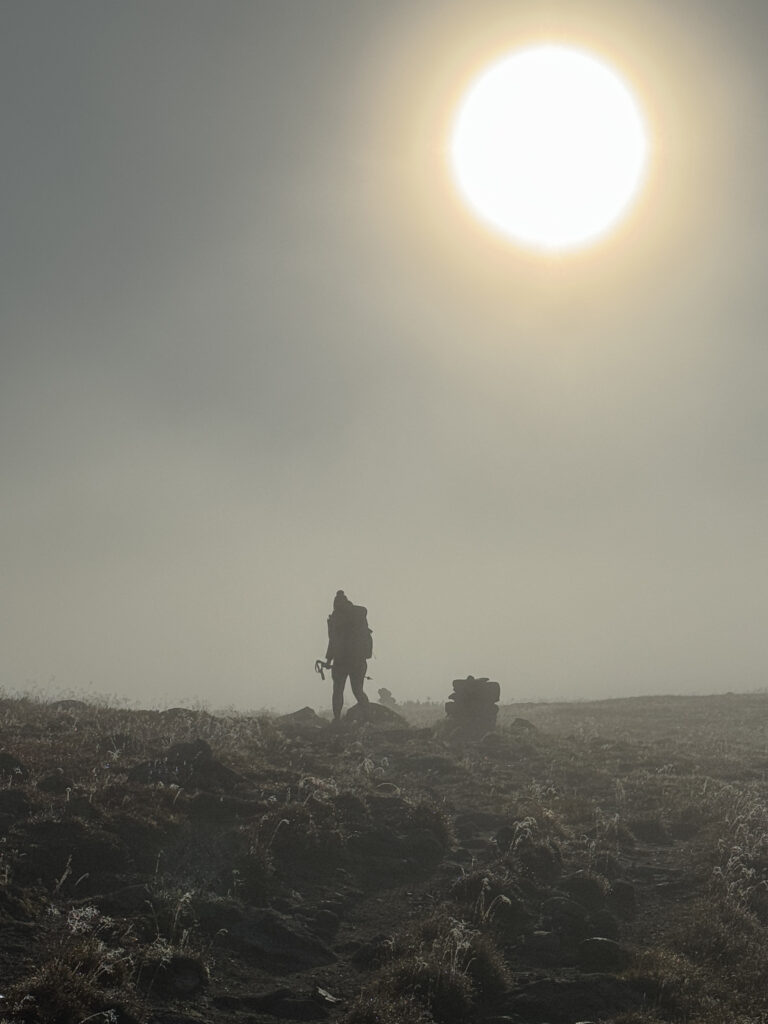 Ein nebliger Morgen in der Hardangervidda