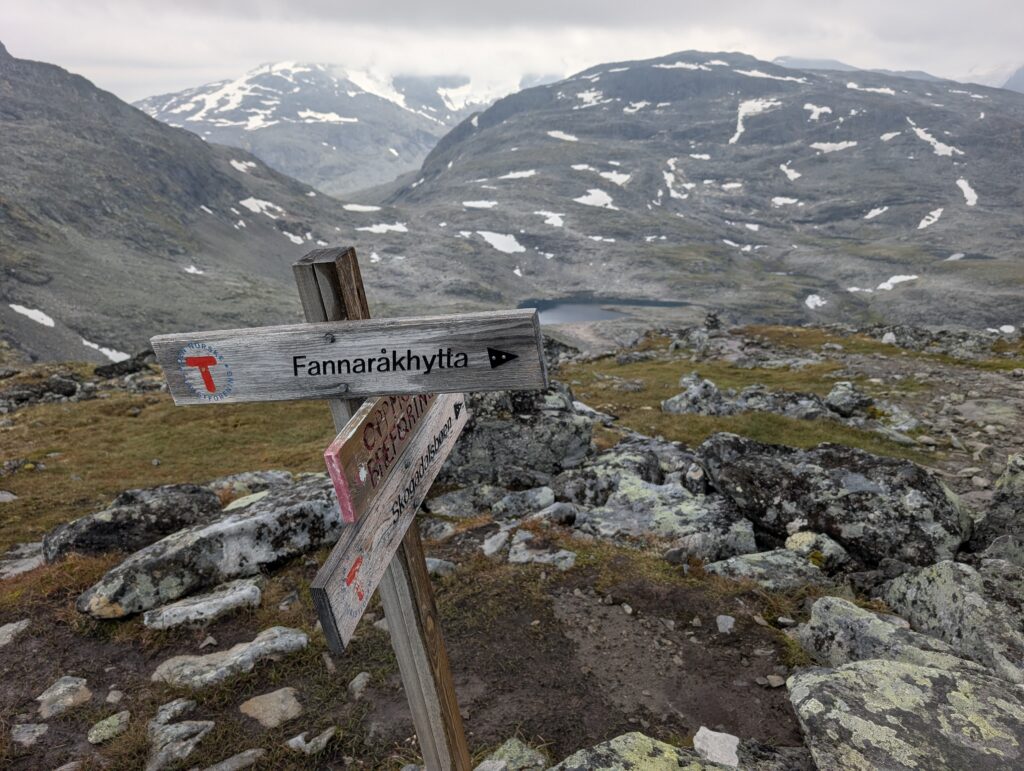 Abzweigung zum Fannaråki Gipfel