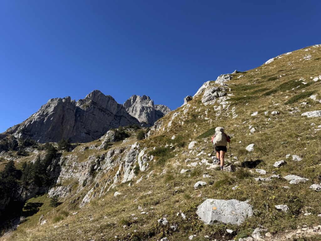 Aufstieg zum Prosllopit-Pass