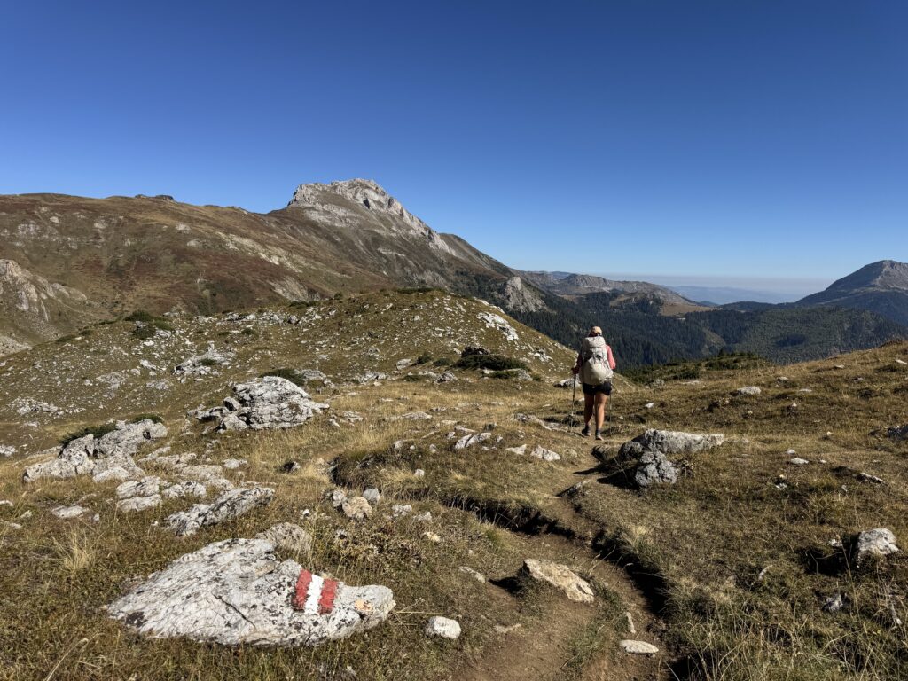 Auf dem Weg zum Zavoj-Pass