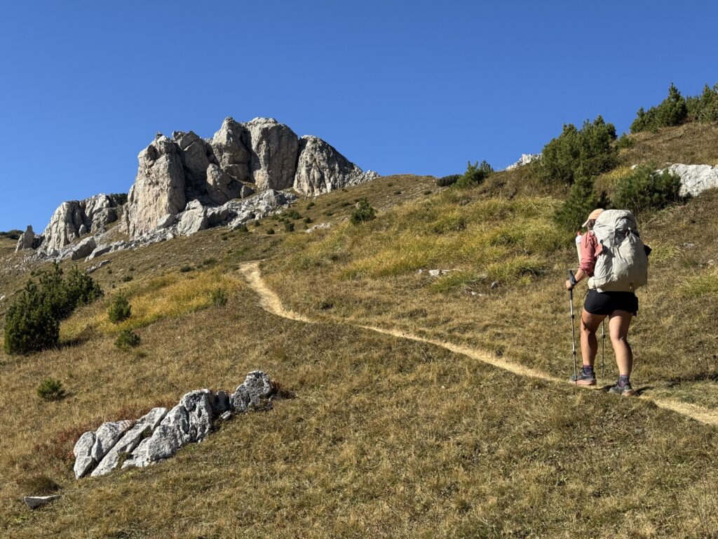 Auf dem Weg zum Jelenka-Pass