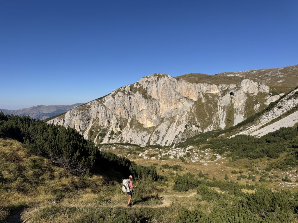 Abstieg vom Jelenka-Pass