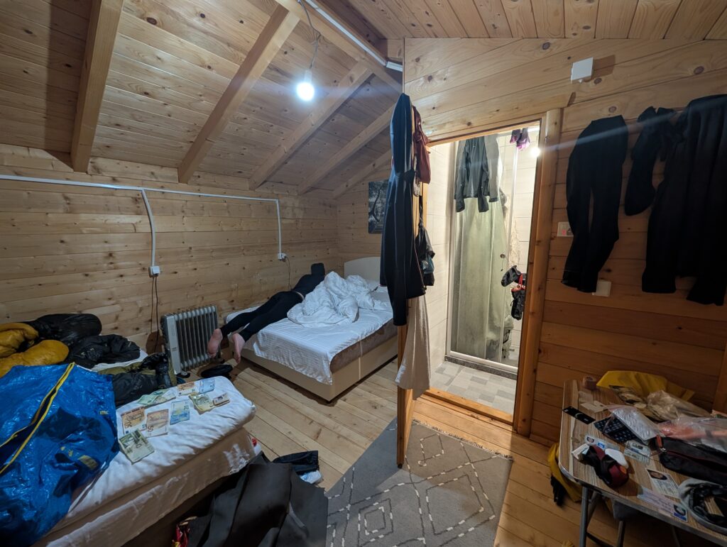 Unser Zimmer in Vusanje wird zu einem Trockenraum
