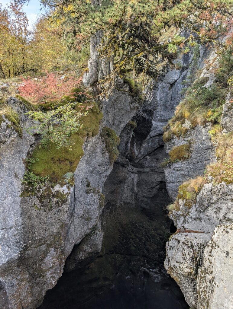 Grla-Wasserfall ohne Wasserfall
